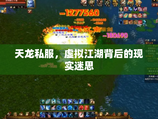 天龙私服，虚拟江湖背后的现实迷思