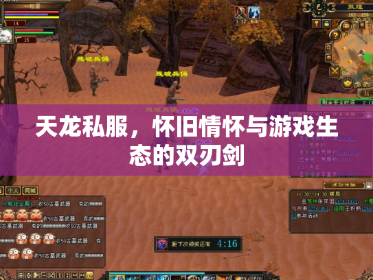 天龙私服，怀旧情怀与游戏生态的双刃剑