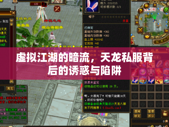 虚拟江湖的暗流，天龙私服背后的诱惑与陷阱