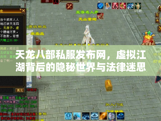 天龙八部私服发布网，虚拟江湖背后的隐秘世界与法律迷思