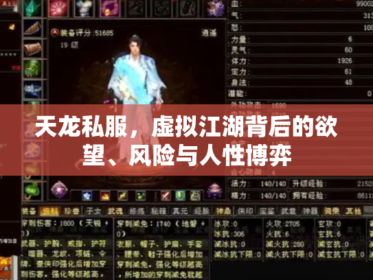 天龙私服，虚拟江湖背后的欲望、风险与人性博弈