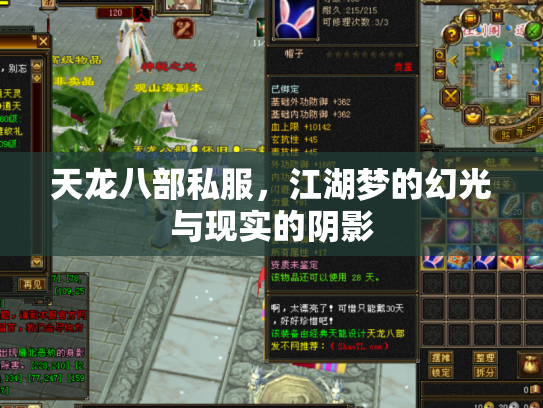 天龙八部私服，江湖梦的幻光与现实的阴影