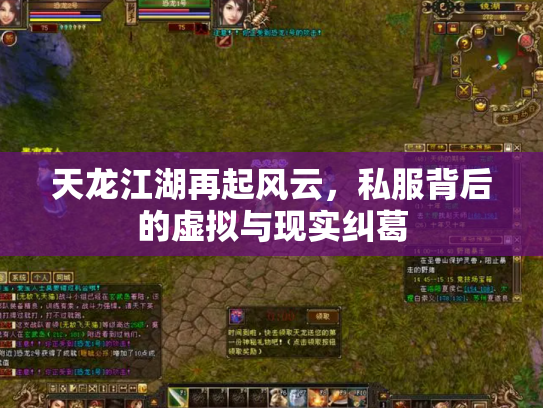 天龙江湖再起风云，私服背后的虚拟与现实纠葛