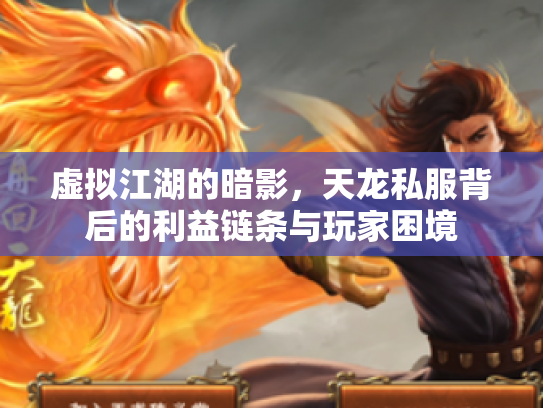 虚拟江湖的暗影，天龙私服背后的利益链条与玩家困境