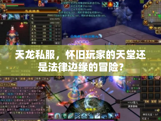 天龙私服，怀旧玩家的天堂还是法律边缘的冒险？