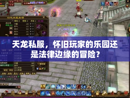 天龙私服，怀旧玩家的乐园还是法律边缘的冒险？