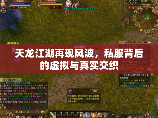 天龙江湖再现风波，私服背后的虚拟与真实交织