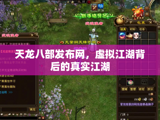 天龙八部发布网，虚拟江湖背后的真实江湖