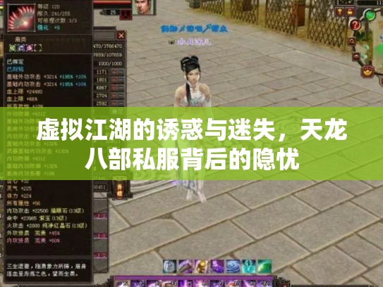 虚拟江湖的诱惑与迷失，天龙八部私服背后的隐忧