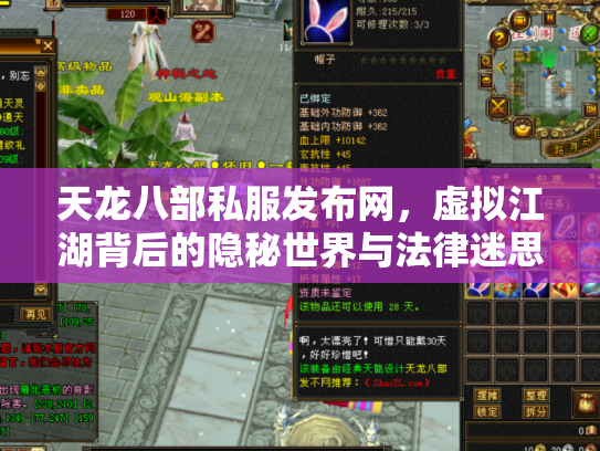 天龙八部私服发布网，虚拟江湖背后的隐秘世界与法律迷思