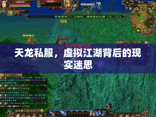 天龙私服，虚拟江湖背后的现实迷思