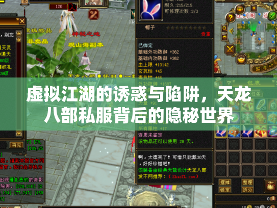 虚拟江湖的诱惑与陷阱，天龙八部私服背后的隐秘世界