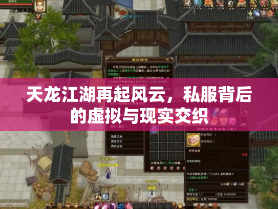 天龙江湖再起风云，私服背后的虚拟与现实交织