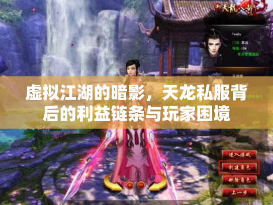 虚拟江湖的暗影，天龙私服背后的利益链条与玩家困境