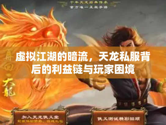 虚拟江湖的暗流，天龙私服背后的利益链与玩家困境