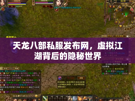 天龙八部私服发布网，虚拟江湖背后的隐秘世界