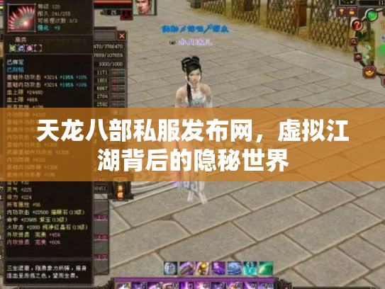 天龙八部私服发布网，虚拟江湖背后的隐秘世界