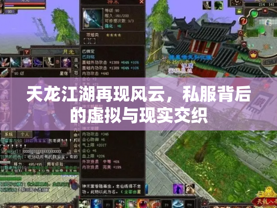 天龙江湖再现风云，私服背后的虚拟与现实交织