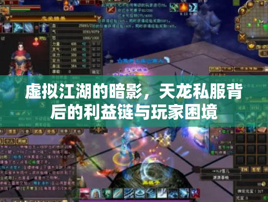 虚拟江湖的暗影，天龙私服背后的利益链与玩家困境