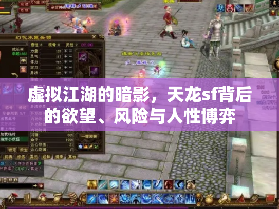 虚拟江湖的暗影，天龙sf背后的欲望、风险与人性博弈