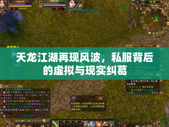 天龙江湖再现风波，私服背后的虚拟与现实纠葛