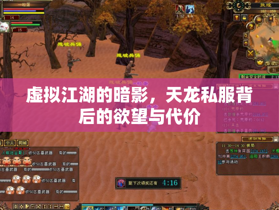 虚拟江湖的暗影，天龙私服背后的欲望与代价