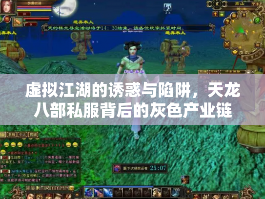 虚拟江湖的诱惑与陷阱，天龙八部私服背后的灰色产业链
