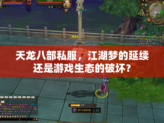 天龙八部私服，江湖梦的延续还是游戏生态的破坏？