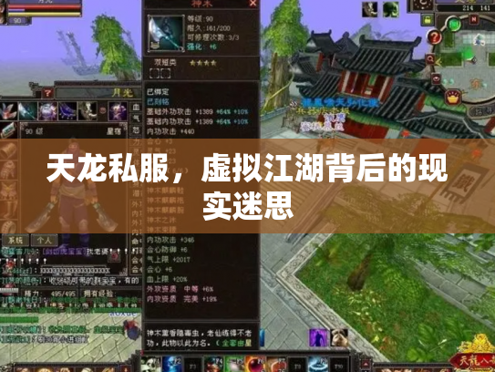 天龙私服，虚拟江湖背后的现实迷思