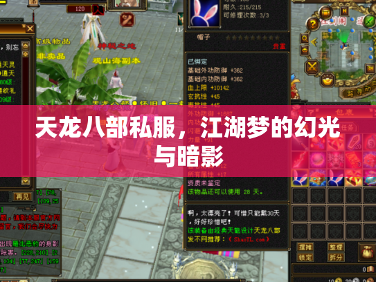 天龙八部私服，江湖梦的幻光与暗影