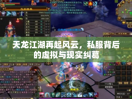 天龙江湖再起风云，私服背后的虚拟与现实纠葛