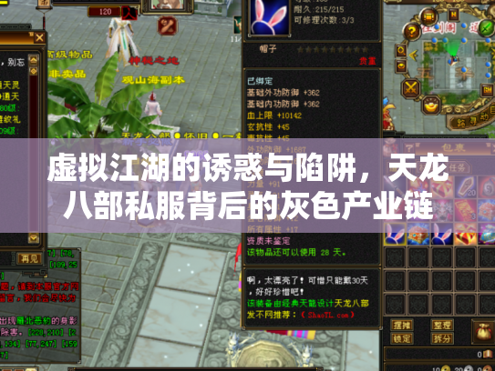 虚拟江湖的诱惑与陷阱，天龙八部私服背后的灰色产业链