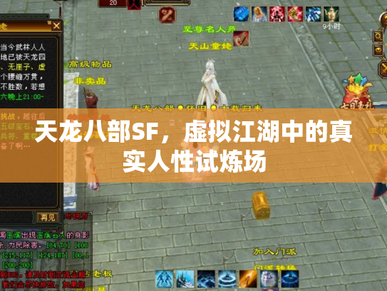 天龙八部SF，虚拟江湖中的真实人性试炼场