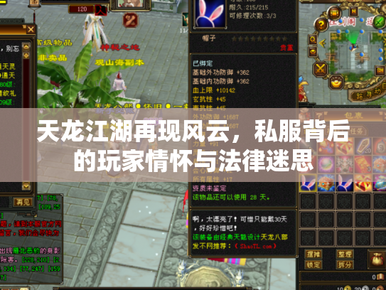 天龙江湖再现风云，私服背后的玩家情怀与法律迷思