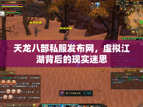 天龙八部私服发布网，虚拟江湖背后的现实迷思