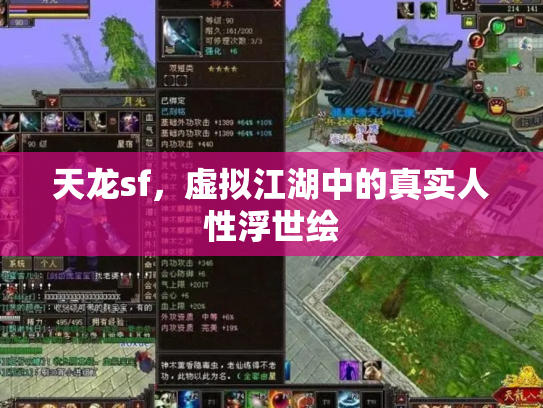 天龙sf，虚拟江湖中的真实人性浮世绘