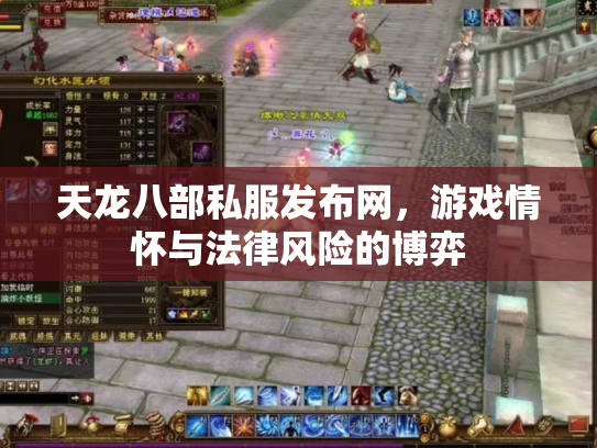 天龙八部私服发布网，游戏情怀与法律风险的博弈