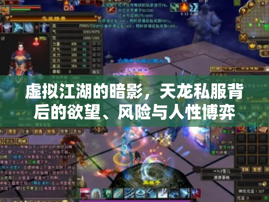 虚拟江湖的暗影，天龙私服背后的欲望、风险与人性博弈