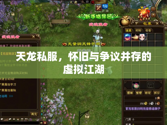 天龙私服，怀旧与争议并存的虚拟江湖