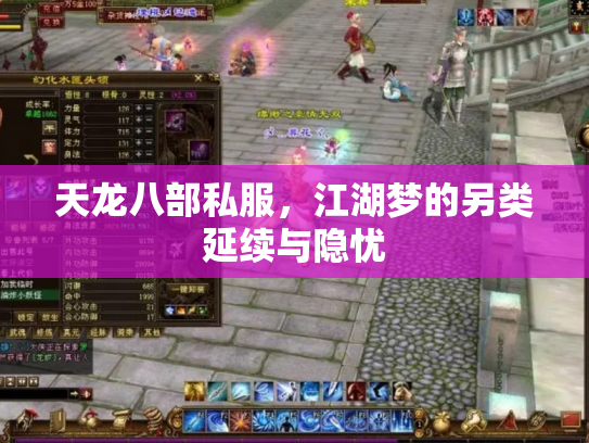 天龙八部私服，江湖梦的另类延续与隐忧
