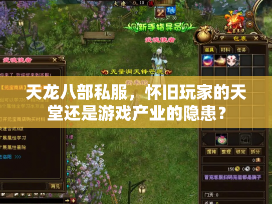 天龙八部私服，怀旧玩家的天堂还是游戏产业的隐患？