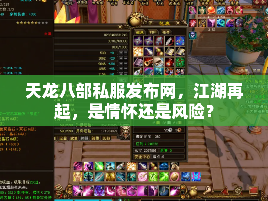 天龙八部私服发布网，江湖再起，是情怀还是风险？