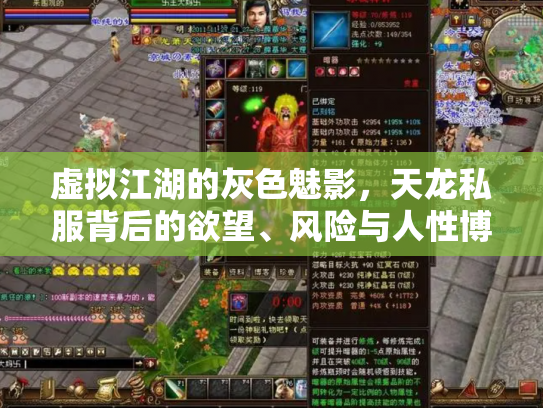 虚拟江湖的灰色魅影，天龙私服背后的欲望、风险与人性博弈
