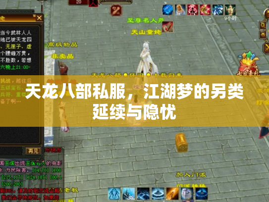 天龙八部私服，江湖梦的另类延续与隐忧
