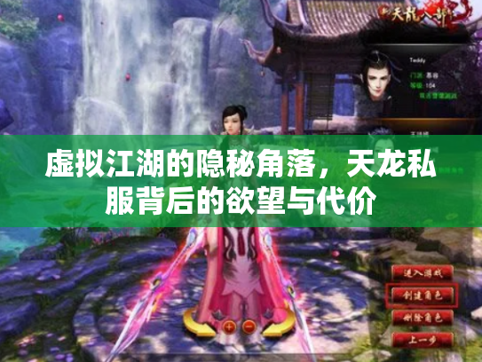 虚拟江湖的隐秘角落，天龙私服背后的欲望与代价