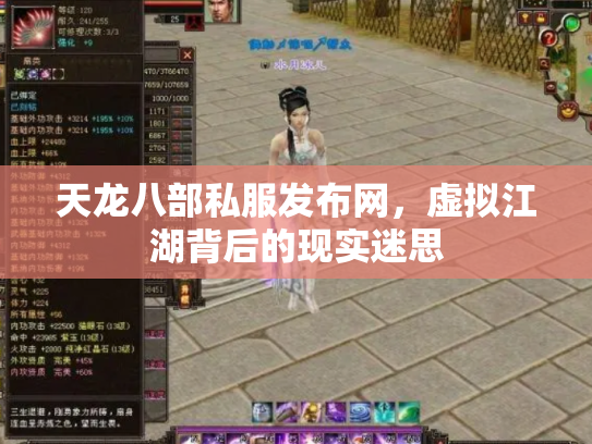 天龙八部私服发布网，虚拟江湖背后的现实迷思