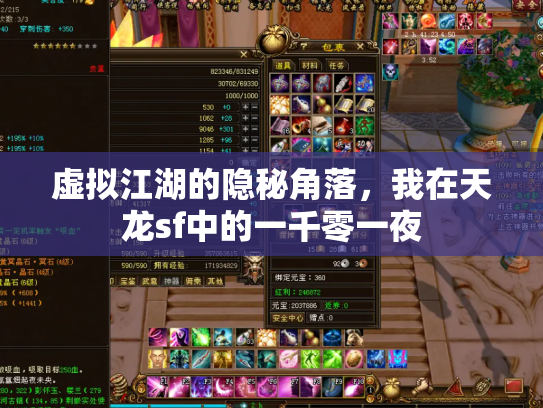 虚拟江湖的隐秘角落，我在天龙sf中的一千零一夜