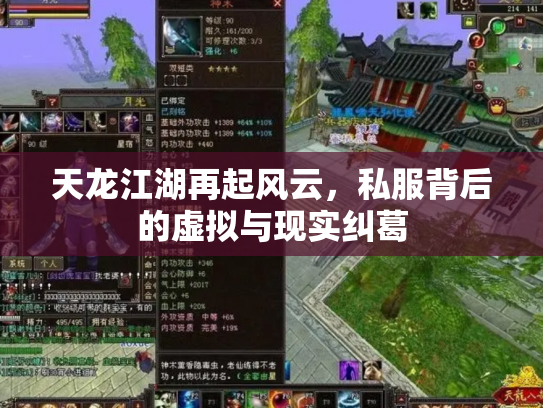 天龙江湖再起风云，私服背后的虚拟与现实纠葛