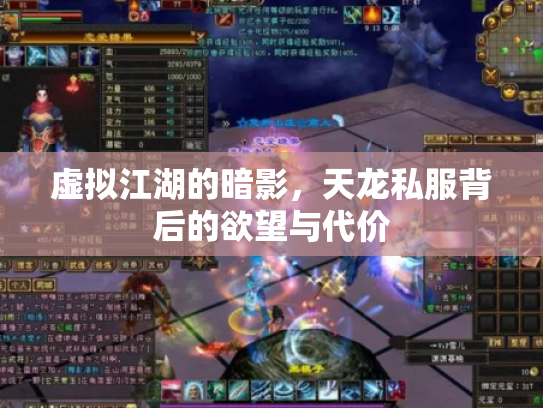 虚拟江湖的暗影，天龙私服背后的欲望与代价