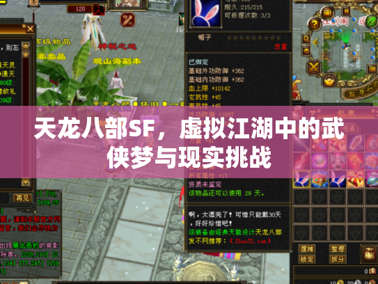 天龙八部SF，虚拟江湖中的武侠梦与现实挑战